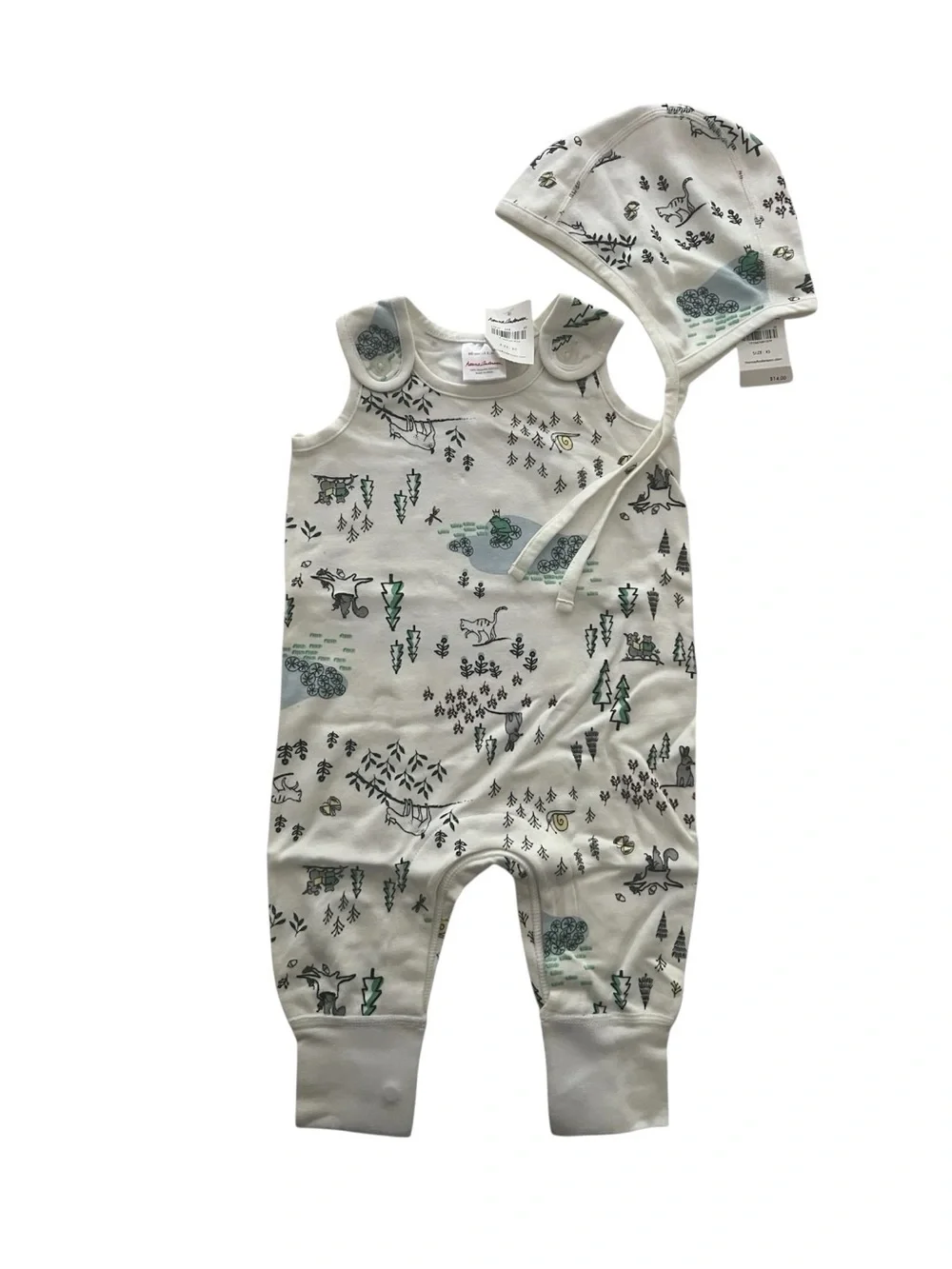 NWT Hanna Andersson Woodland Romper Set